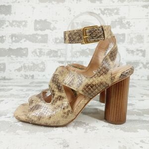 New Cole Haan Casual Style Leather Python Heeled Sandals M131